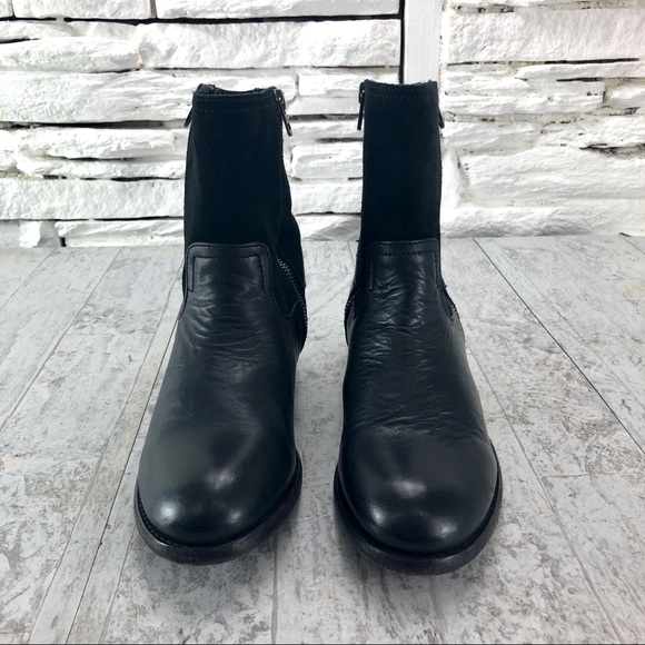 H by Hudson Crafted Riley Leather Dual Zip Bootie - Picture 2 of 8